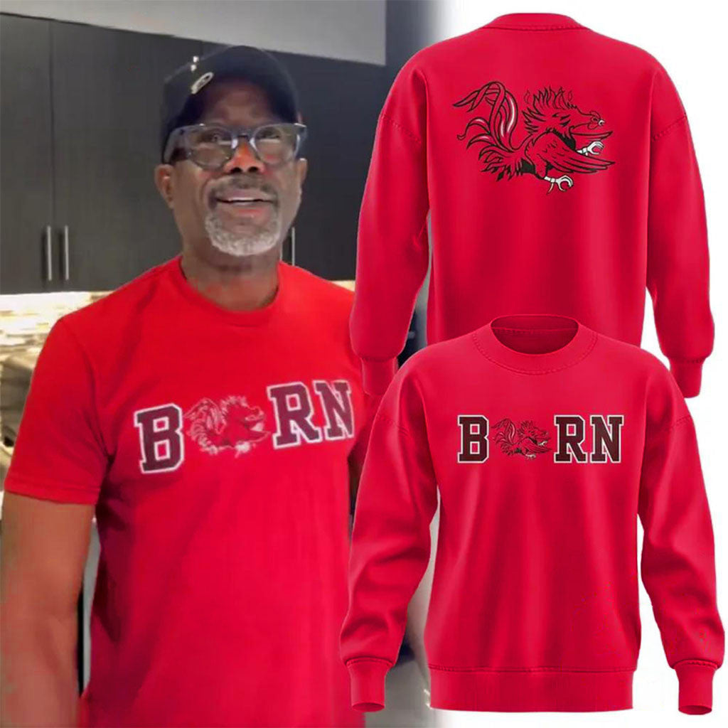 2026 SC Gamecocks Darius Rucker BORN Gamecocks Sweatshirt South Carolina Football Merch - Merchluma