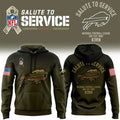 Buffalo Bills Football Salute To Service Hoodie Buffalo Bills Merch Gifts For Football Fan - Merchluma