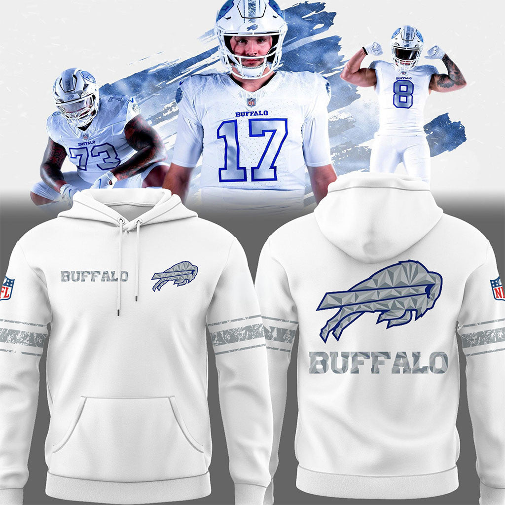 Bills Cold Front Rivalries Threads Hoodie White Buffalo Bills Merch Best Gifts For Football Fans - Merchluma