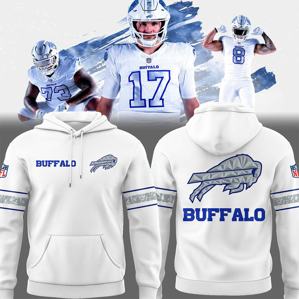 Bills Cold Front Rivalries Threads Hoodie White Buffalo Bills Merch Presents For Football Fans - Merchluma