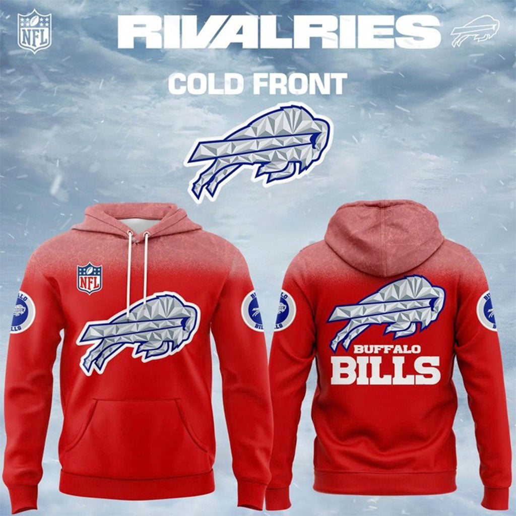 Bills Cold Front Rivalries Threads Hoodie Red Buffalo Bills Merch Gifts For Brother - Merchluma