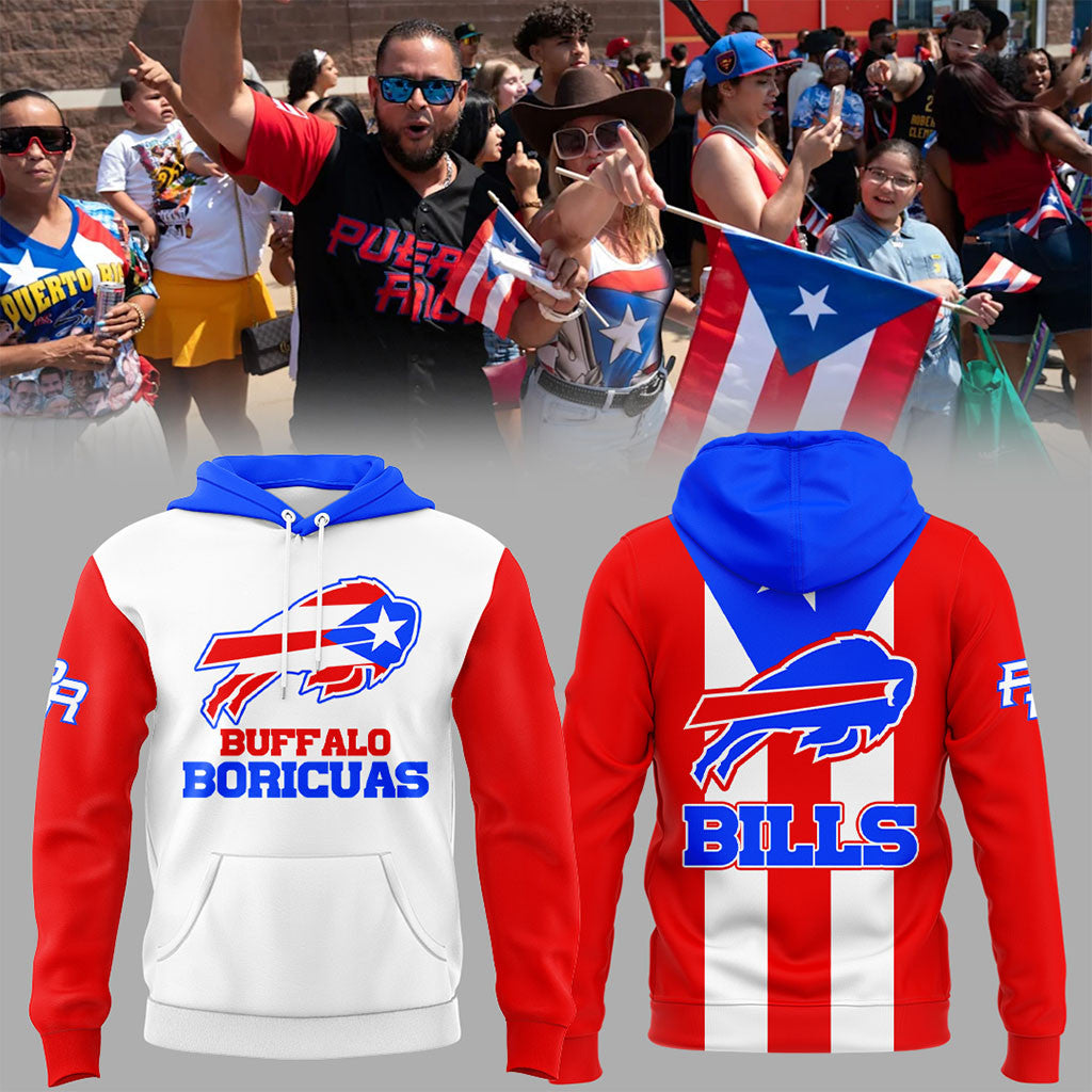 Buffalo Bills Puerto Rican Hoodie Bills Merch Best Gift For Football Lovers - Merchluma