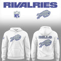 Buffalo Bills Football Rivalries Teaser Logo Hoodie White Bills Merch Best Gifts For Husband - Merchluma
