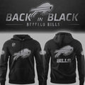 Buffalo Bills Football Back In Black Hoodie Bills Merch Football Gifts For Men - Merchluma