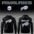 Buffalo Football Rivalries Teaser Logo Black Hoodie Bills Merch Best Football Gifts - Merchluma