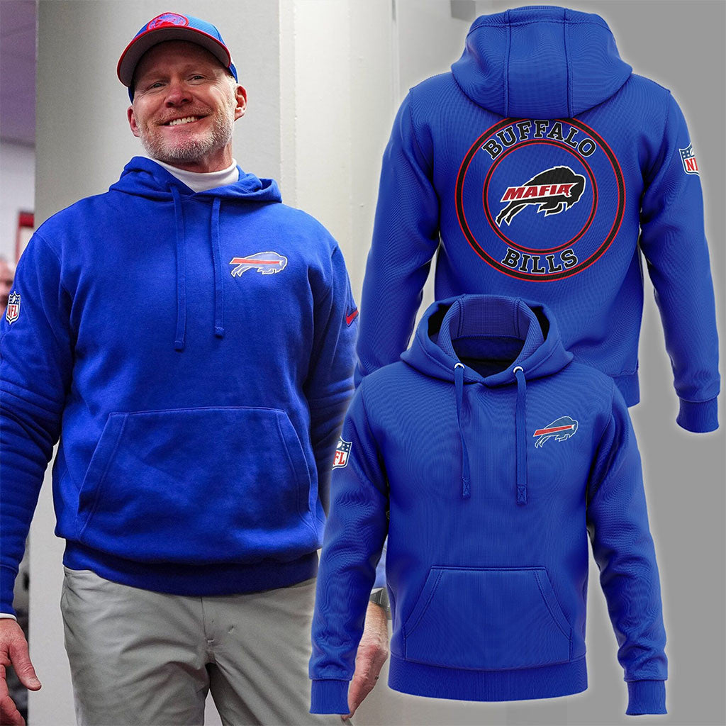 Buffalo Bills Football Team Hoodie Blue Bills Merch Best Gifts For Football Fans - Merchluma