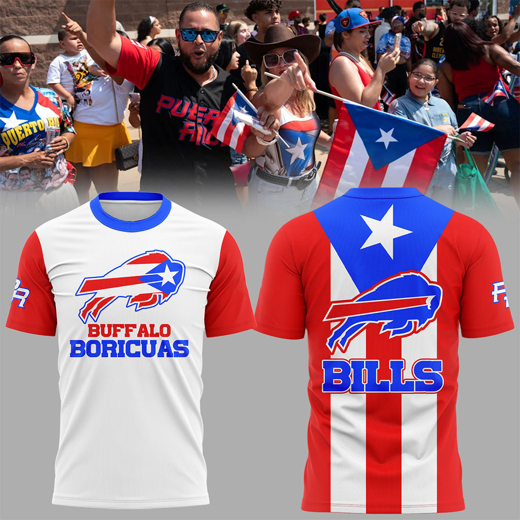 Buffalo Bills Puerto Rican Shirt Bills Merch Gifts For Football Fan - Merchluma
