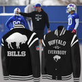 Buffalo Bills Football Team Jacket Black Buffalo vs Everybody Apparel Football Lovers Gifts - Merchluma