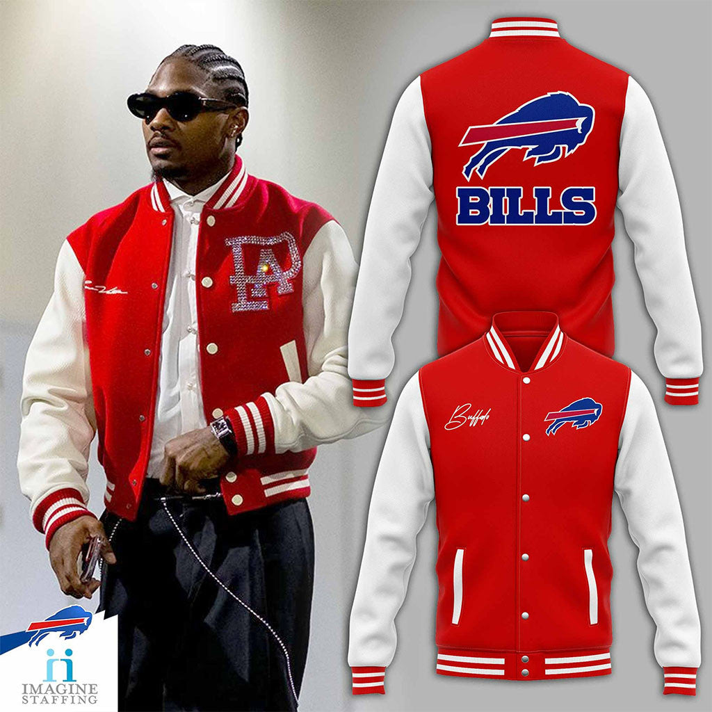 Buffalo Bills Football Team Jacket Red Buffalo vs Everybody Apparel Bills Merch Gifts For Fans - Merchluma