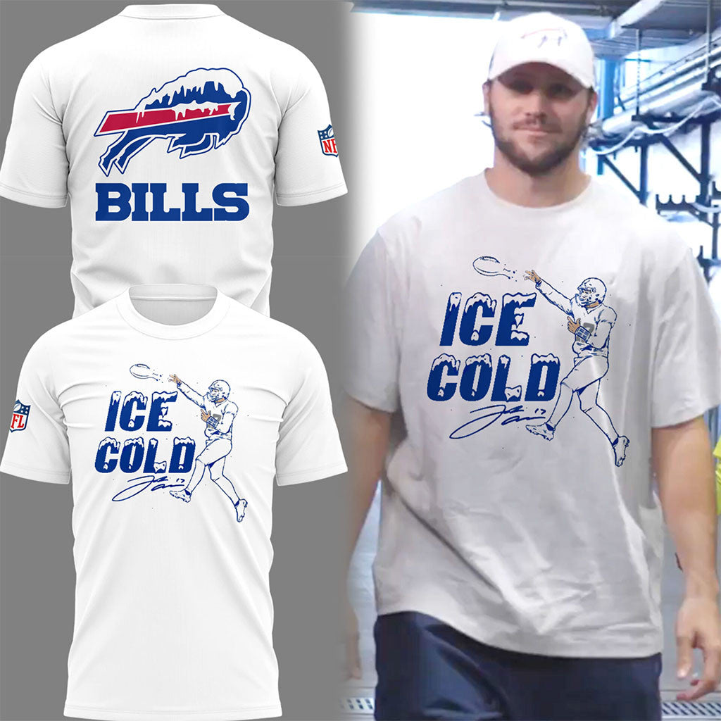 Buffalo Bills Football Josh Allen Ice Cold Shirt Bills Merch Football Fan Gift Ideas - Merchluma