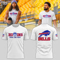 Buffalo Bills Mack Hollins White T-Shirt Free The Feet Shirt Buffalo Bills Merch Gift For Fans - Merchluma