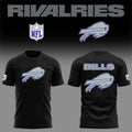 Buffalo Football Rivalries Teaser Logo Black Shirt Bills Merch Gift Ideas For Husband - Merchluma