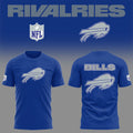 Buffalo Bills Football Rivalries Teaser Logo Shirt Blue Bills Merch Gifts For Brother - Merchluma