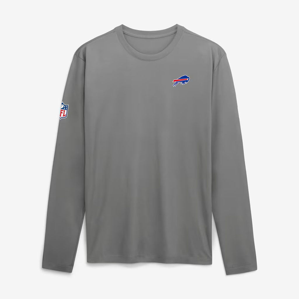 Buffalo Bills Nickel City Long Sleeve Shirt Grey Bills Merch Gift Ideas For Football Lovers - Merchluma