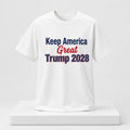 Keep America Great Trump 2028 Shirt White Election Shirt MAGA Merch Gift For Trump Fans - Merchluma