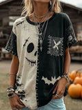 Halloween Scary Smiley Face Shirt Target Halloween Tee Shirts Gifts For Sister - Merchluma