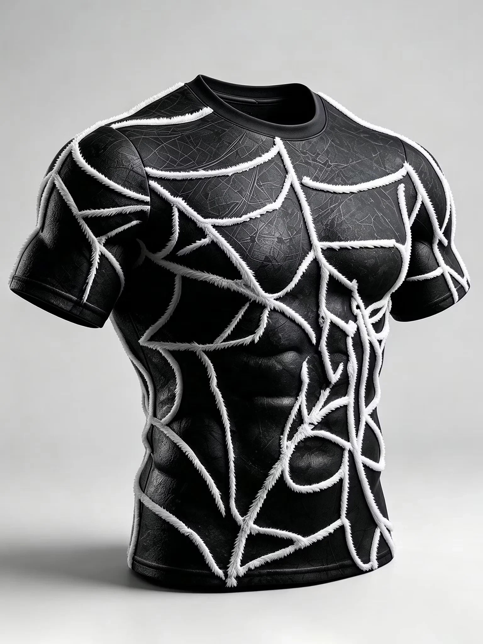 Halloween Spider-Inspired Artistic Pattern T-Shirt Halloween Graphic Tees Horror Lovers Gifts - Merchluma