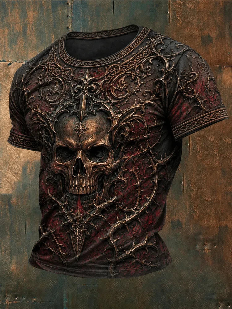 Halloween Gothic Skull Shirt Horror Themed Shirts Gifts For A Horror Lover - Merchluma