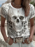 Halloween Skull Art Shirt Halloween T-Shirts Gift Ideas For Horror Lovers - Merchluma