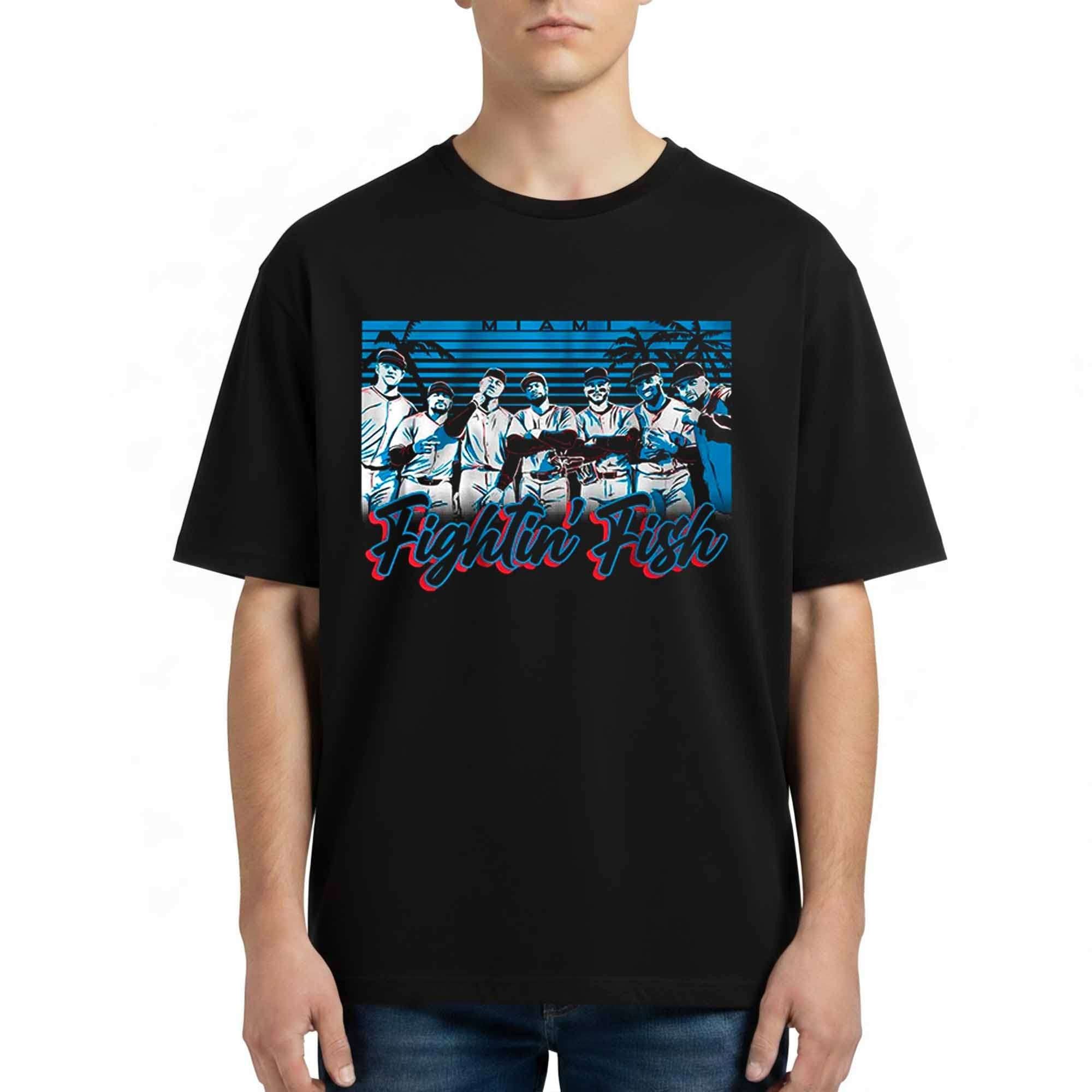 Tyler Phillips Miami Marlins Fightin Fish Shirt Miami Marlins Merch Gift For Baseball Lovers - Merchluma