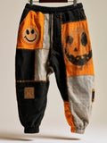 Halloween Pumpkin Face And Smiley Face Sweatpants Halloween Apparel Gifts For Friends - Merchluma