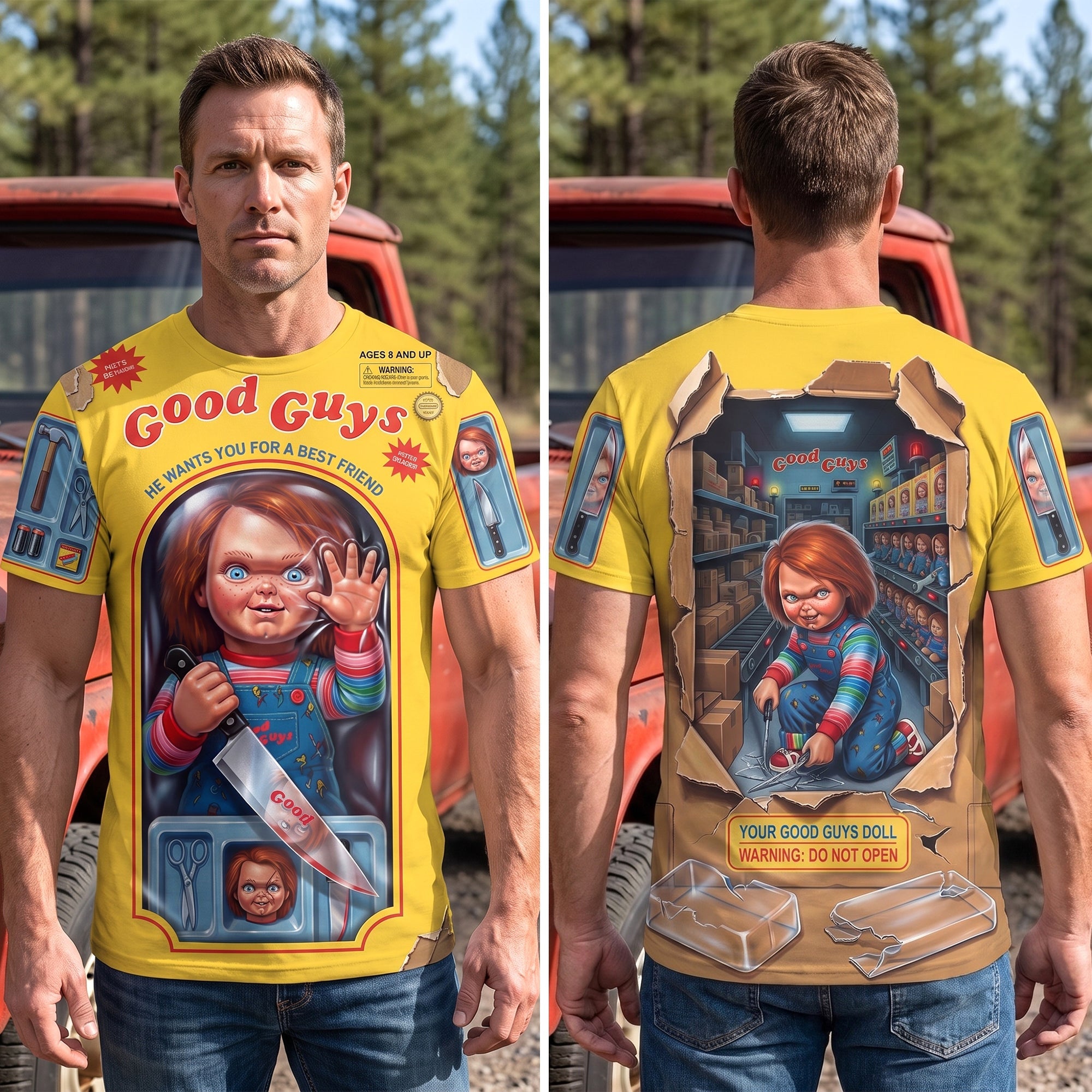 Personalized Chucky Good Friends Shirt Chucky Merch Best Gifts For Horror Lovers - Merchluma