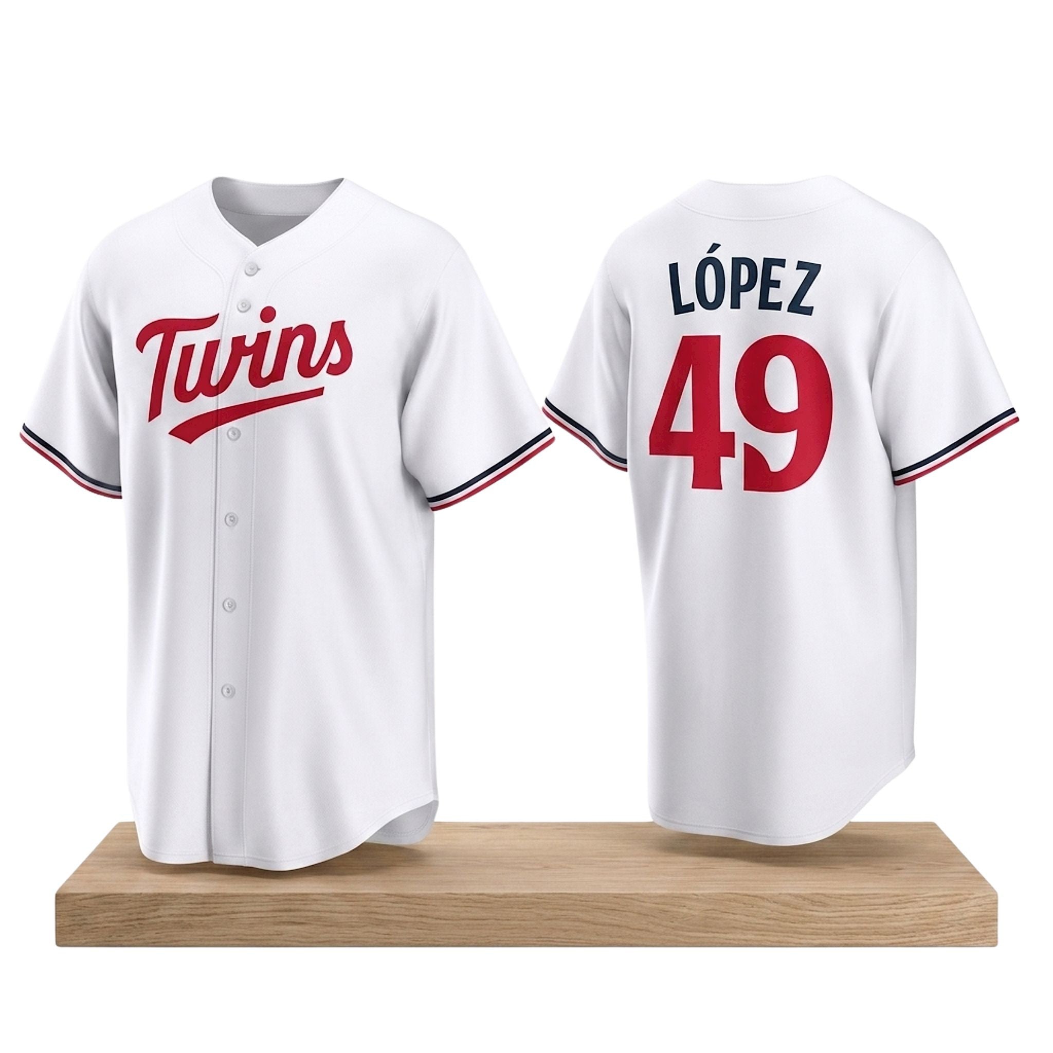 Minnesota Twins #49 Pablo Lopez 2026 Baseball Jersey MN Twins Merch Gift For Baseball Fans - Merchluma