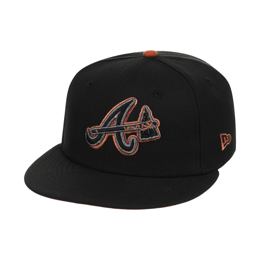 Lids Hat Drop Copper Pot Merch Atlanta Braves Snapback Hat Embroidered Baseball Player Gifts - Merchluma