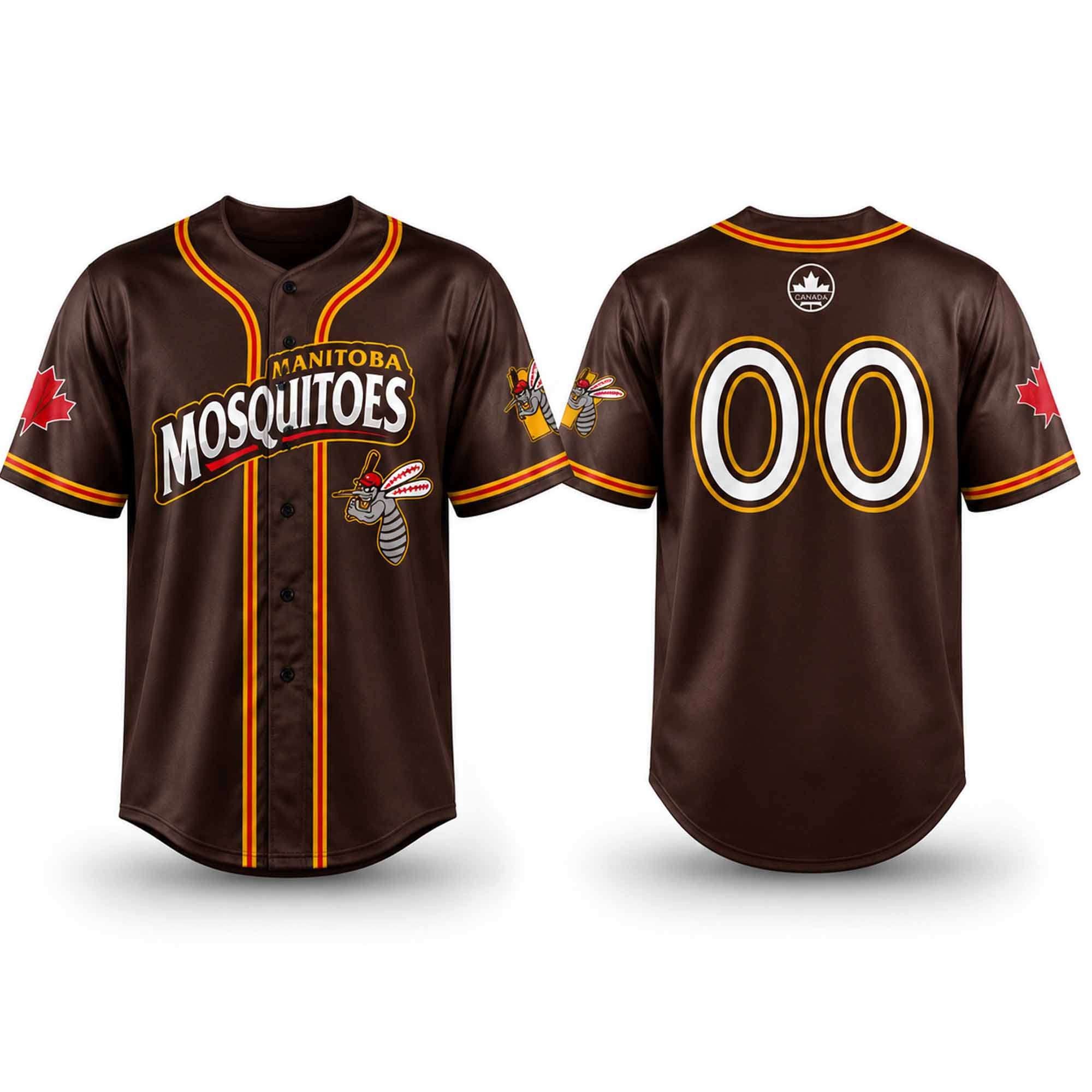 Personalized 2026 Winnipeg Goldeyes Manitoba Mosquitoes Baseball Jersey Winnipeg Goldeyes Merch - Merchluma