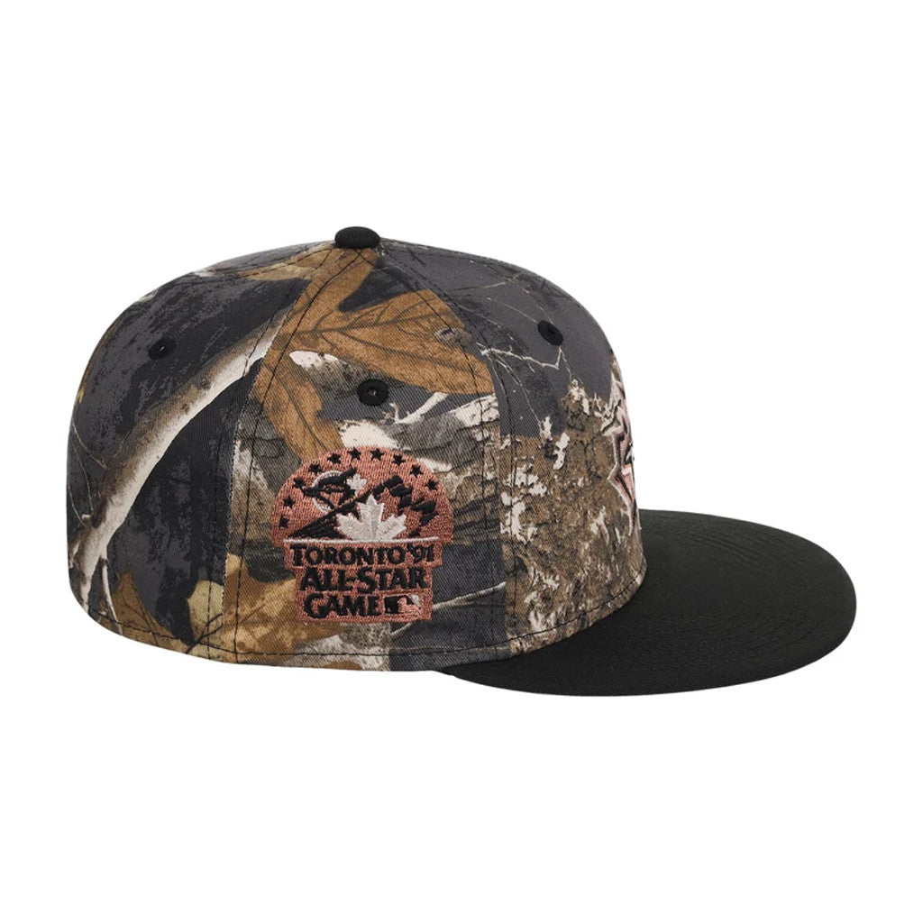 Lids Hat Drop Black Realtree 2-Tone Black And Copper Merch Toronto Blue Jays Snapback Hat Gifts - Merchluma