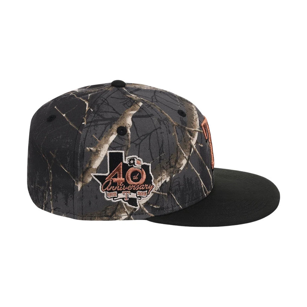 Lids Hat Drop Black Realtree 2-Tone Black And Copper Merch Texas Rangers Snapback Hat Fan Gifts - Merchluma