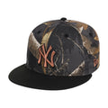 Lids Hat Drop Black Realtree 2-Tone Black And Copper Merch New York Yankees Snapback Hat Gifts - Merchluma