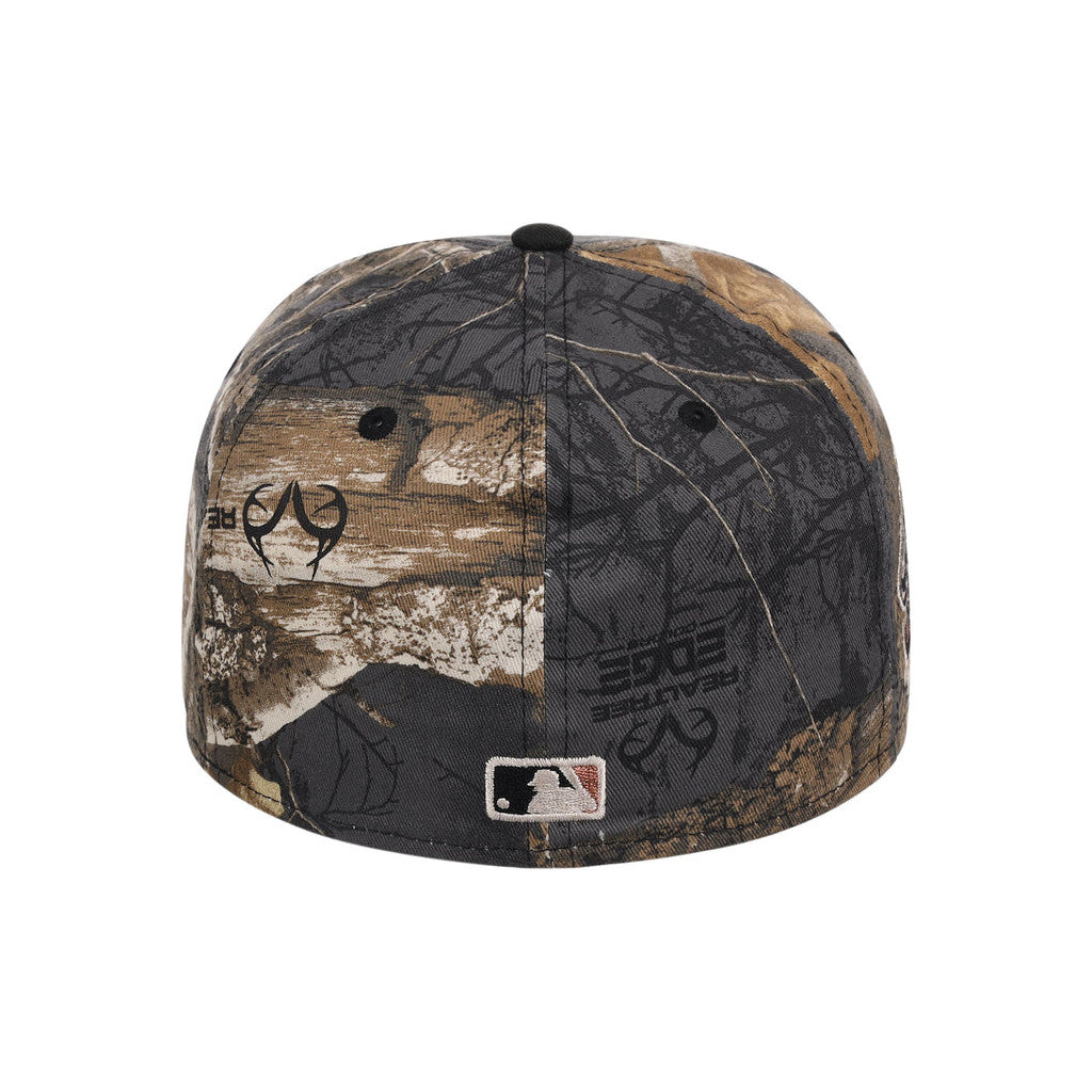 Lids Hat Drop Black Realtree 2-Tone Black And Copper Merch New York Mets Snapback Hat Fan Gear - Merchluma