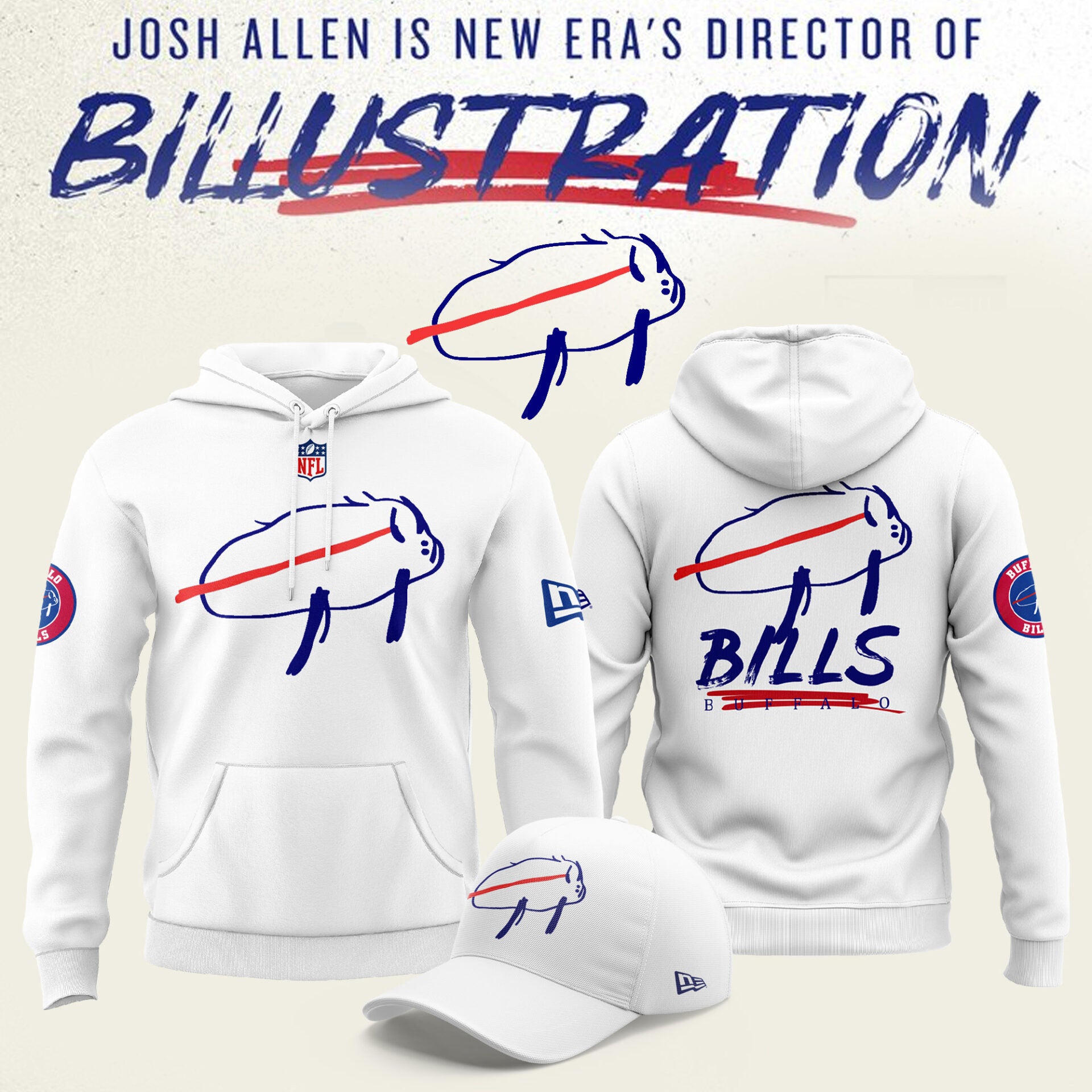 Buffalo Bills Merch 2026 Charging Potato Logo Hoodie Football Gifts For Men - Merchluma