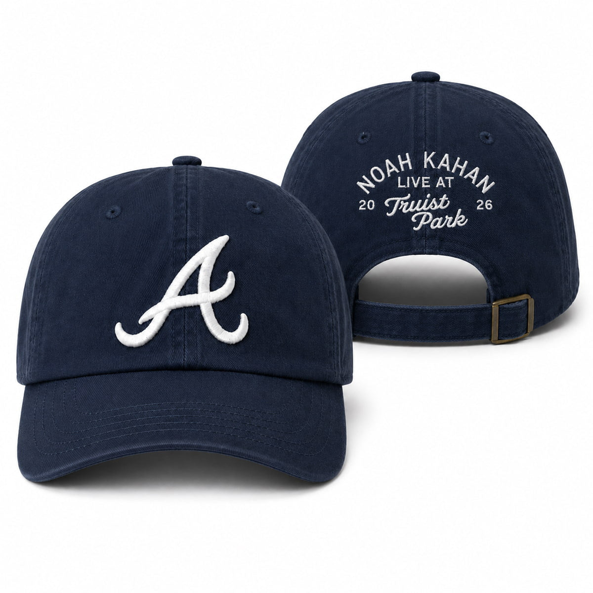 2026 Atlanta Braves X Noah Kahan Merch Noah Kahan Live At Truist Park Hat Embroidered - Merchluma