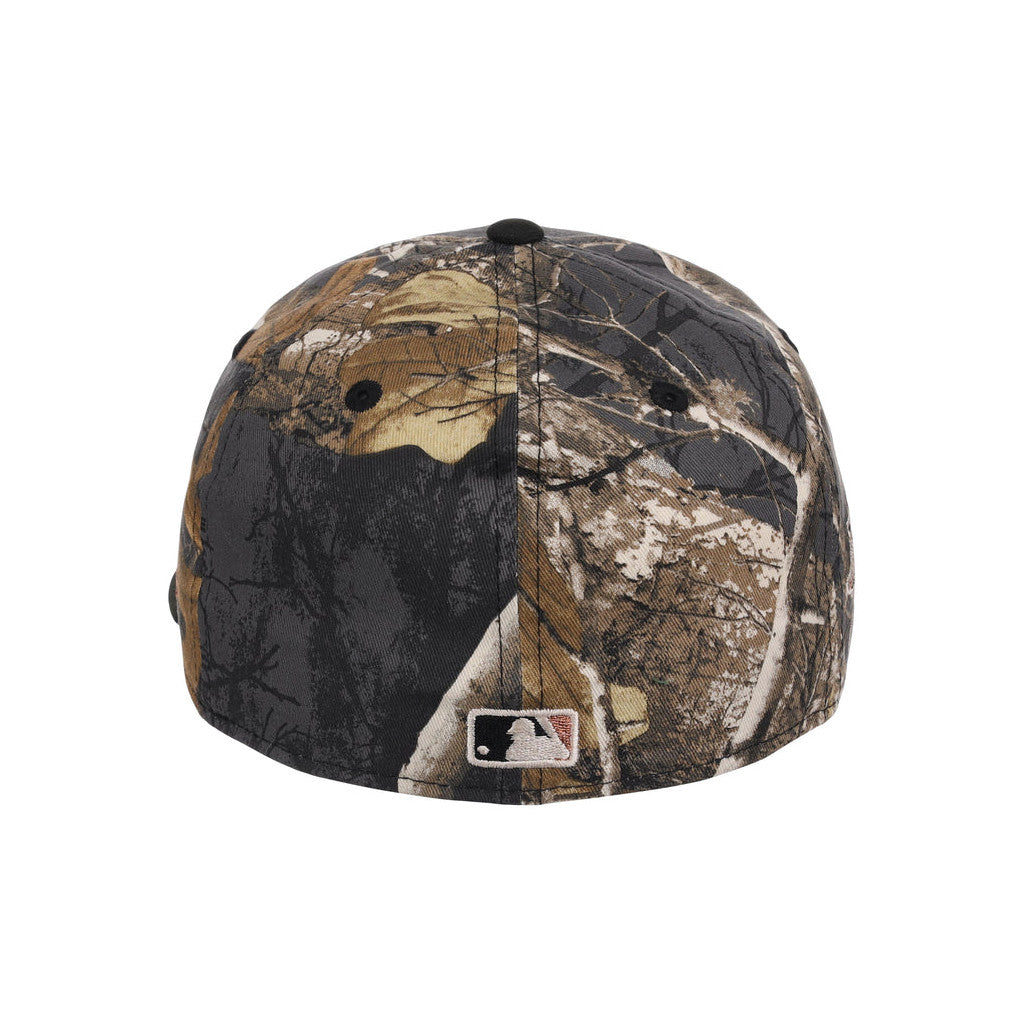 Lids Hat Drop Black Realtree 2-Tone Black And Copper Merch Atlanta Braves Snapback Hat Fan Gift - Merchluma