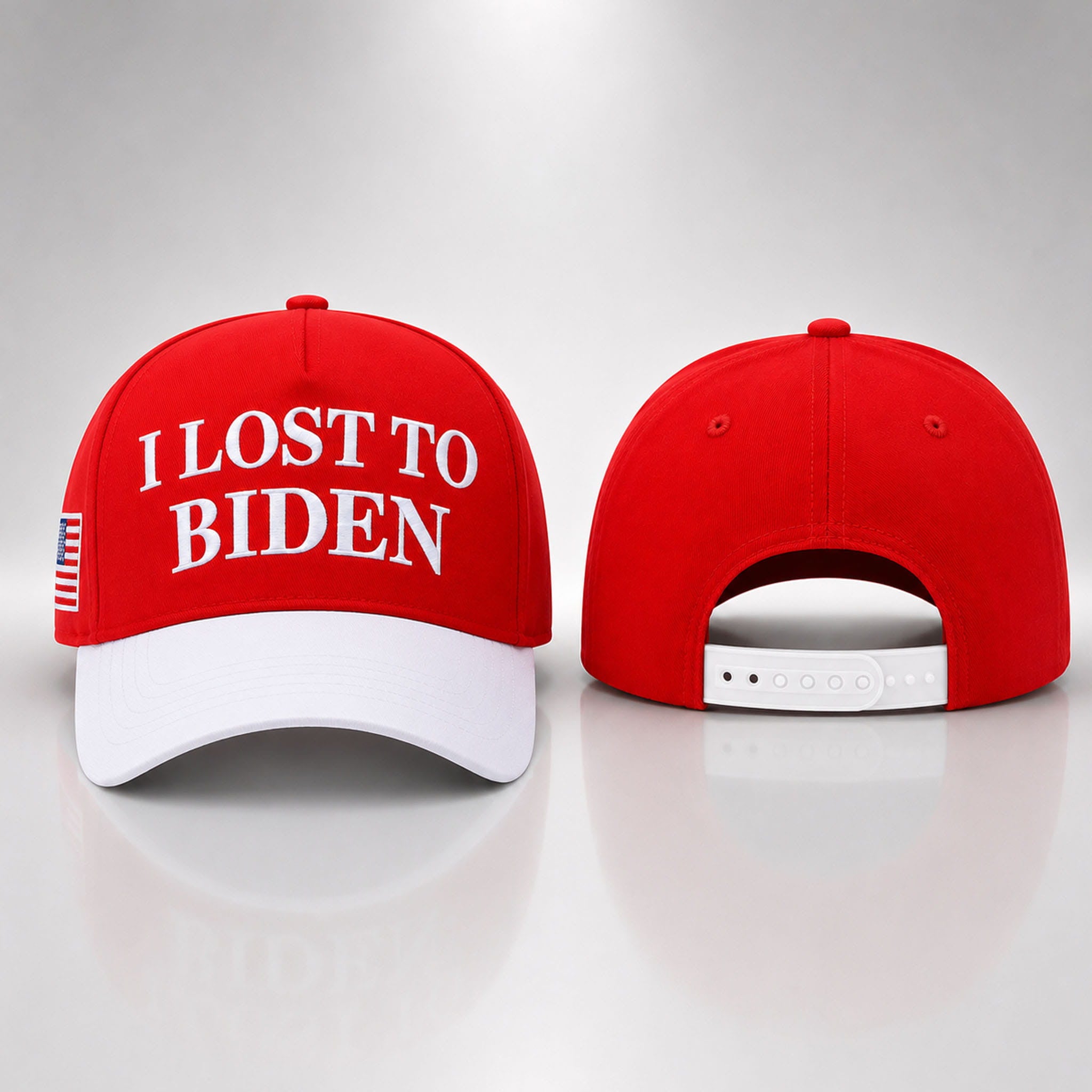 Donald Trump I Lost To Biden Hat Embroidered USA Flag Hat Political Gift Ideas - Merchluma