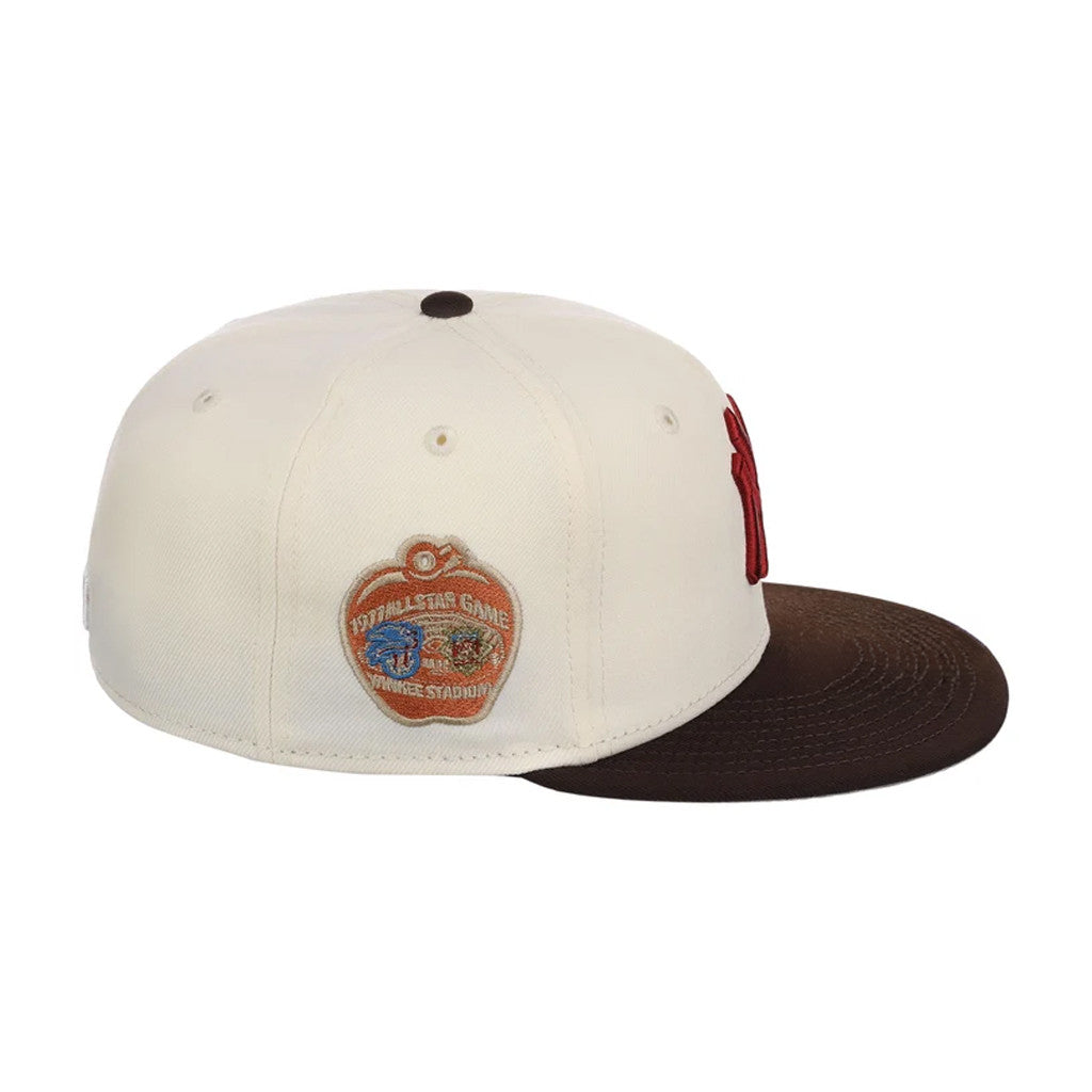 Lids Hat Drop Fitted Feast Merch New York Yankees Snapback Hat Biscuit Hat Embroidered Fan Gear - Merchluma