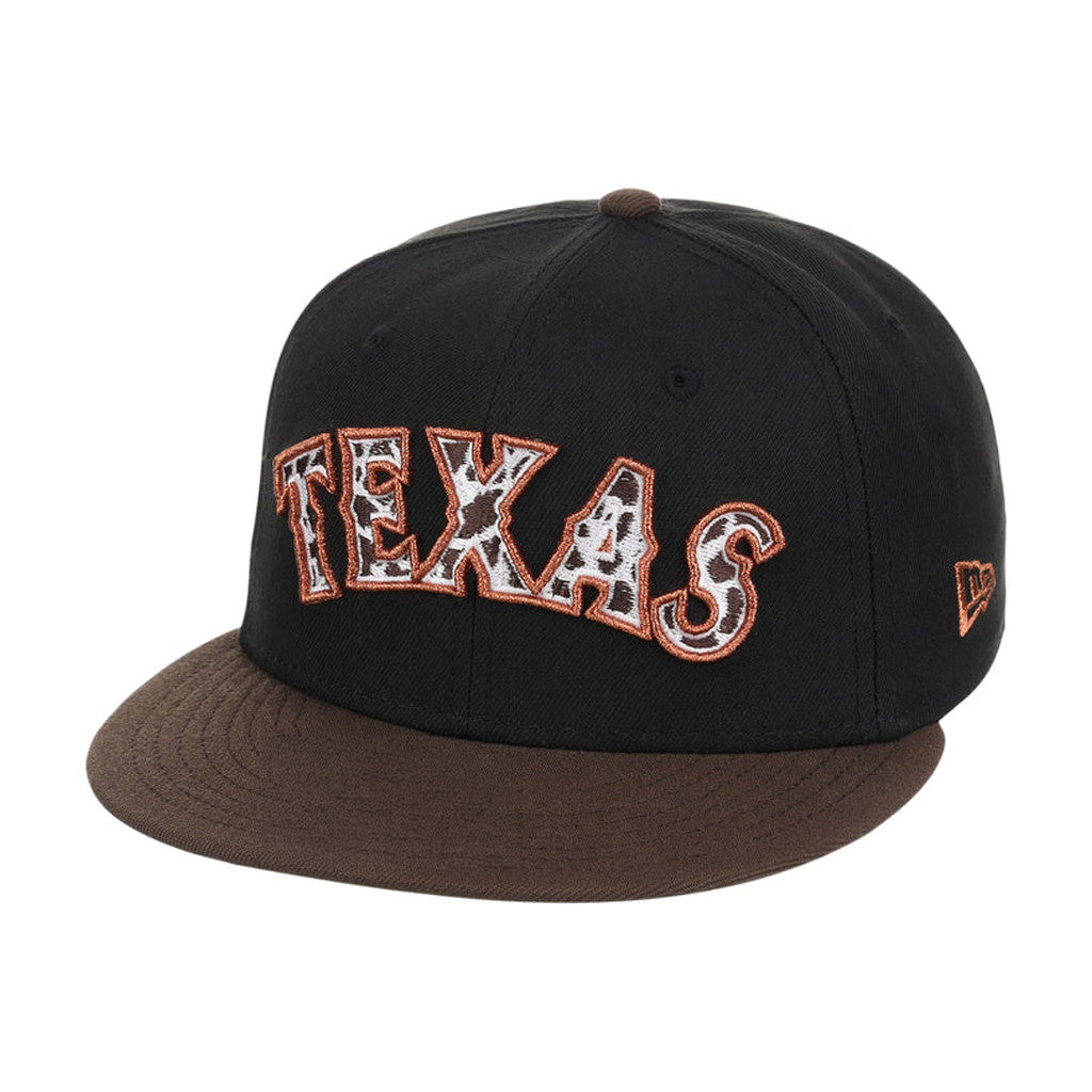 Lids Hat Drop Friday Flux Merch Texas Rangers Cowhide Snapback Hat Best Gift For Brothers - Merchluma