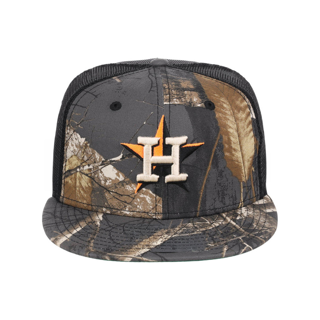 Lids Hat Drop Black Realtree Merch Houston Astros Trucker Snapback Hat Gift For Baseball Fan - Merchluma