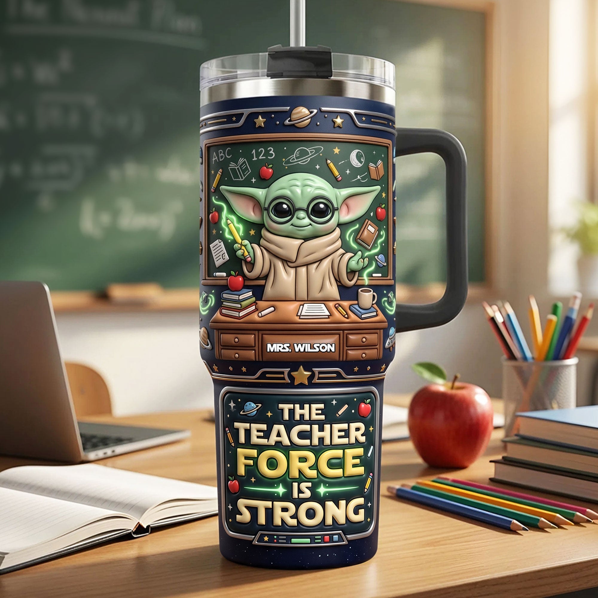 Personalized Star Wars Galactic Teacher Tumbler Star Wars Merch Appreciation Teacher Gift - Merchluma