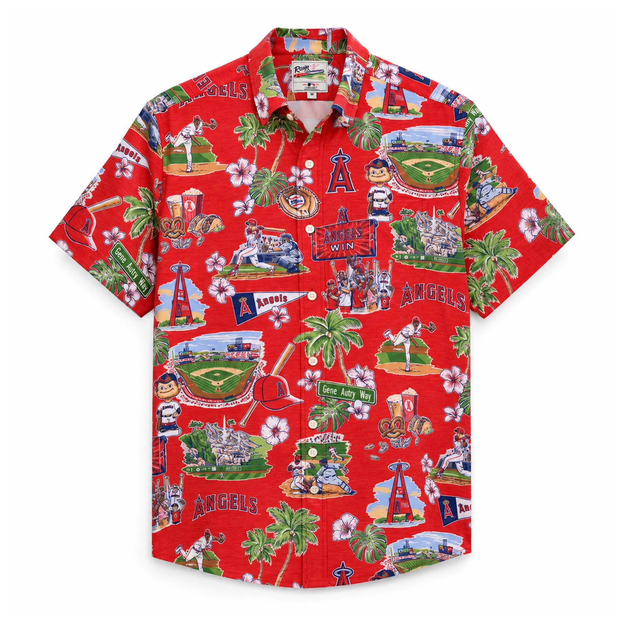 2026 Los Angeles Angels City Connect Stadium Print Hawaiian Shirt LA Angels Merch Fan Gifts - Merchluma