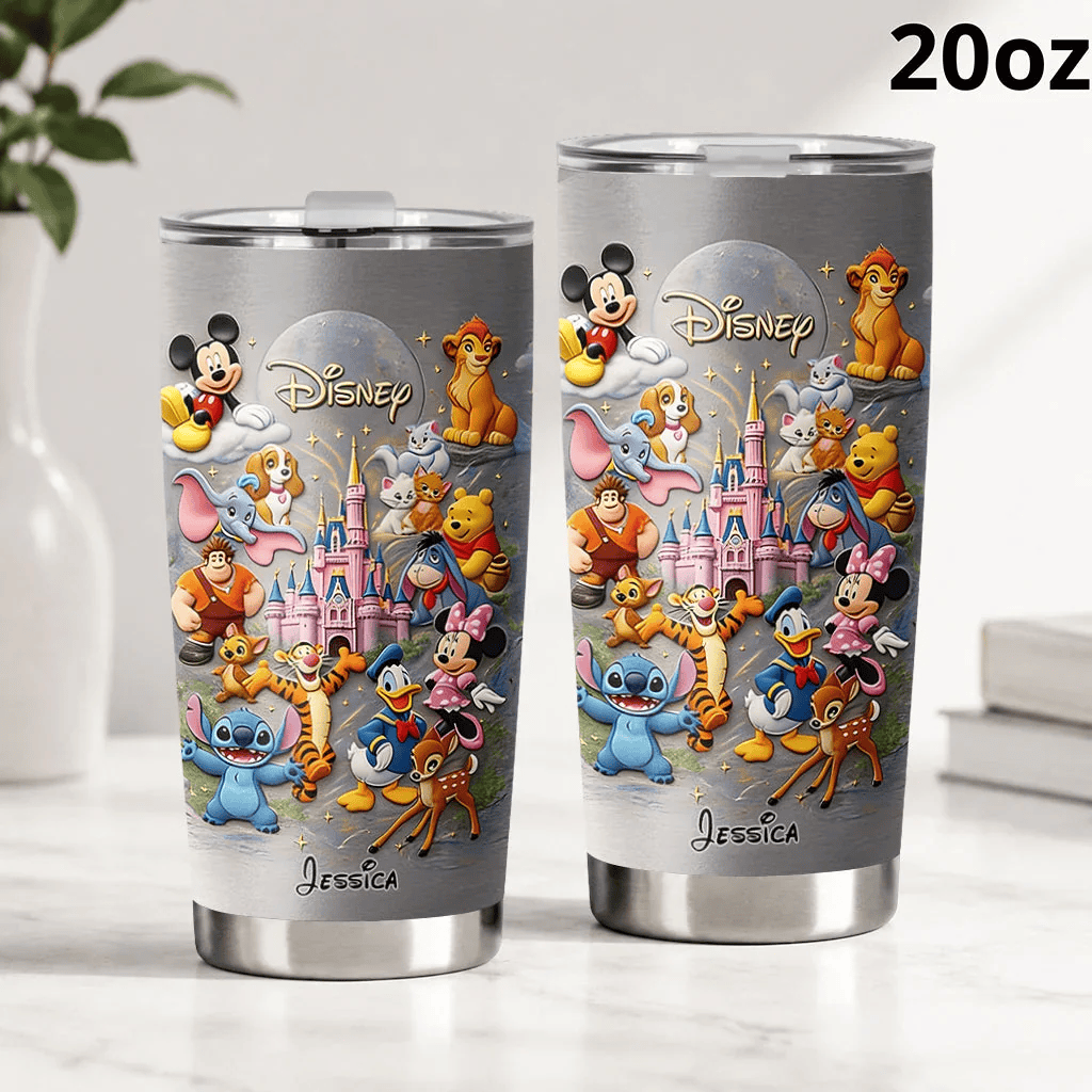 Personalized Magical Moments Mouse Tumbler Cartoon Lover Merch Gifts For Daughters - Merchluma