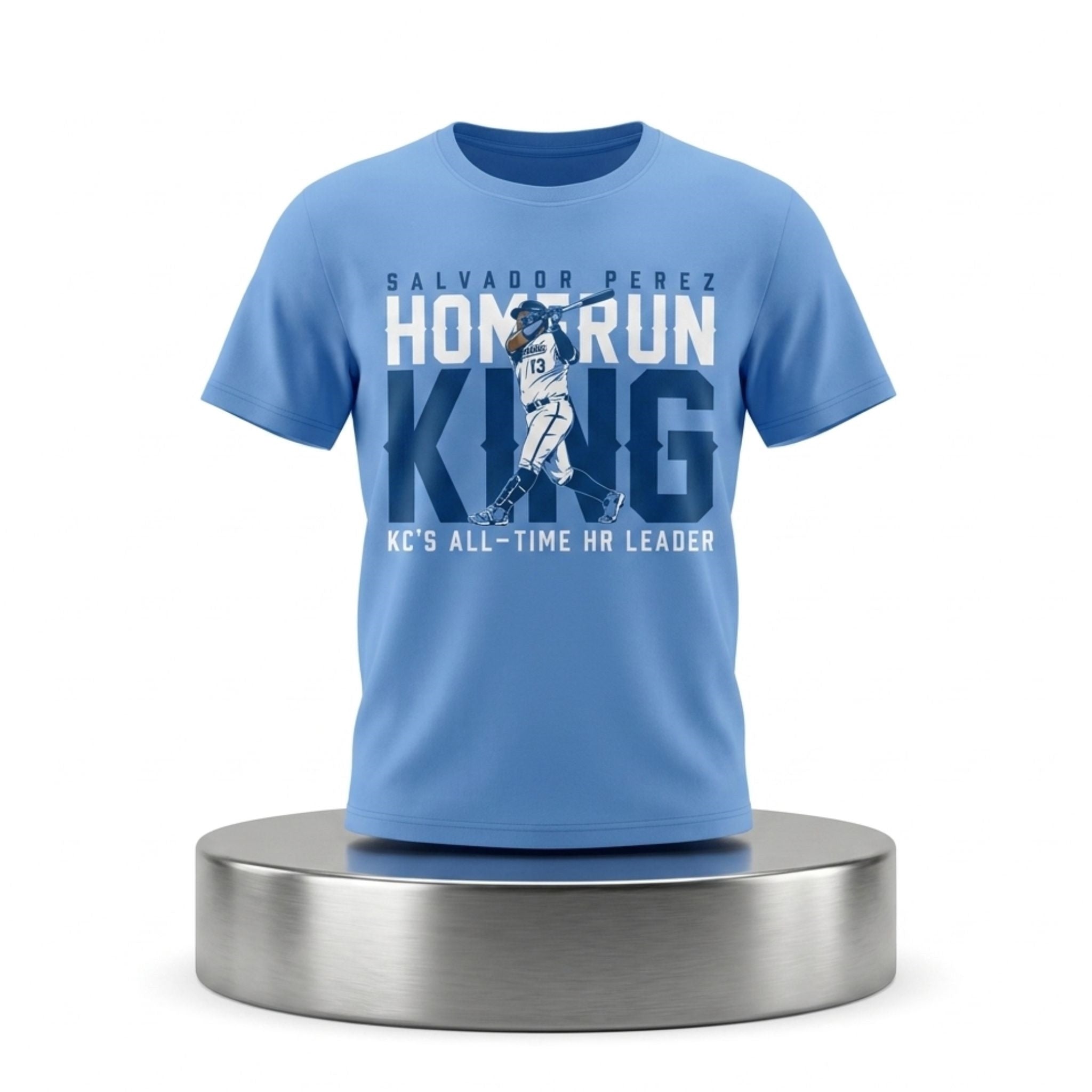 Salvador Perez Home Run King KC's All Time HR Leader Shirt Salvador Perez Merch Fans Gifts - Merchluma