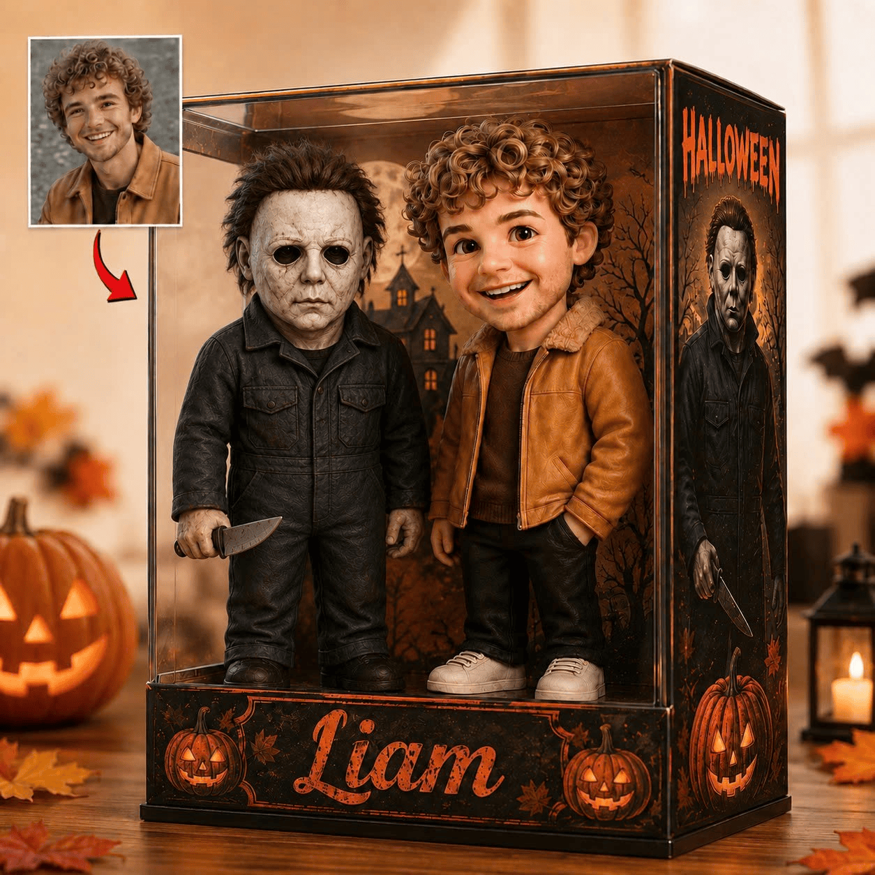 Custom Photo Horror Character Acrylic Plaque Halloween Keepsake Spooky Gift Ideas - Merchluma