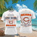 Chicago Bears God First Family Second Faith Football Shirt Bears Merch Gifts For Football Fan - Merchluma