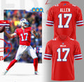 Buffalo Bills #17 Josh Allen Red Jersey Buffalo Bills Merch Best Gift For Football Lovers - Merchluma
