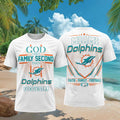 Miami Dolphins God First Family Second Faith Football Shirt Dolphins Merch Gifts For Friends - Merchluma