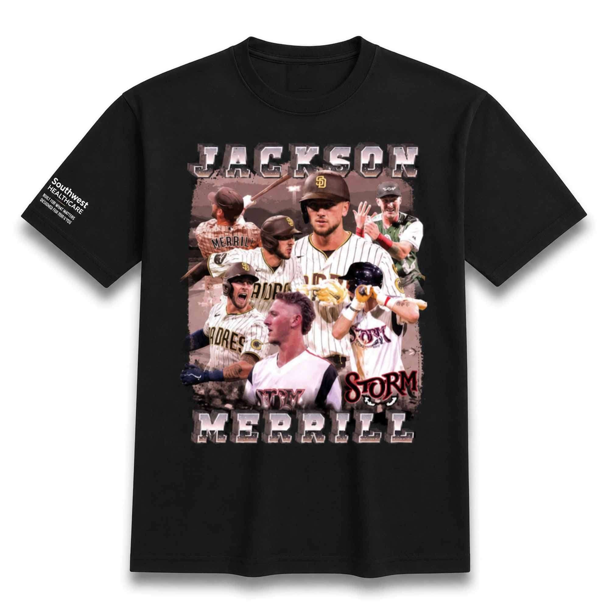 2026 Lake Elsinore Storm Jackson Merrill Graphic T-Shirt San Diego Padres Merch Fans Gifts - Merchluma
