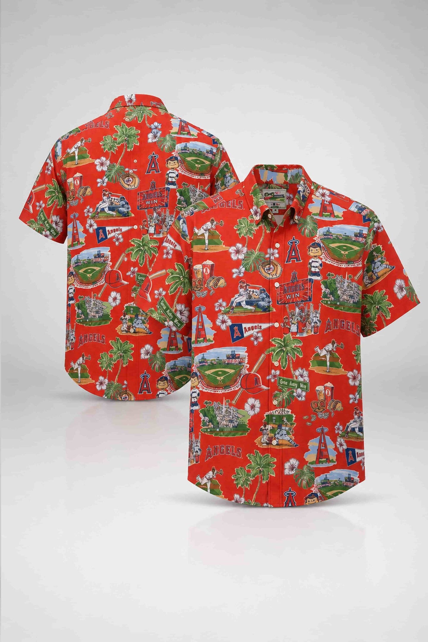 Los Angeles Angels City Connect Scenic Hawaiian Shirt LA Angels Merch Gift For Fans - Merchluma